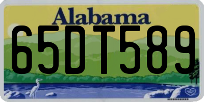 AL license plate 65DT589