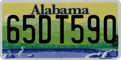 AL license plate 65DT590