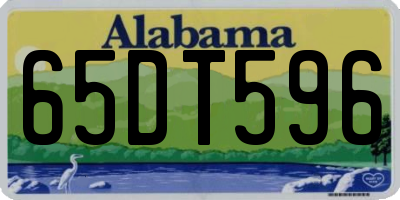 AL license plate 65DT596