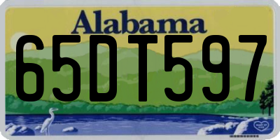 AL license plate 65DT597