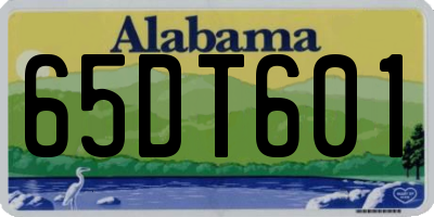 AL license plate 65DT601