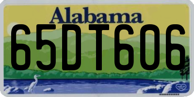 AL license plate 65DT606