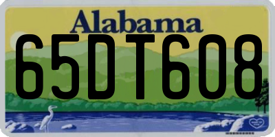 AL license plate 65DT608