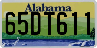AL license plate 65DT611