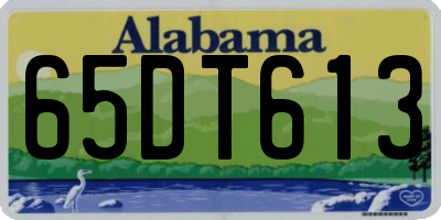 AL license plate 65DT613
