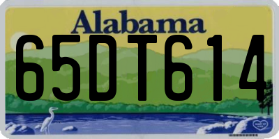 AL license plate 65DT614