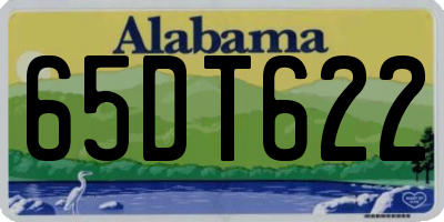 AL license plate 65DT622