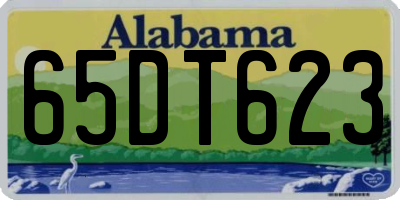 AL license plate 65DT623