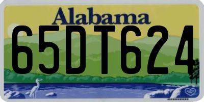 AL license plate 65DT624