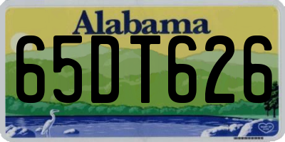 AL license plate 65DT626
