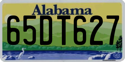 AL license plate 65DT627