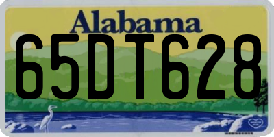 AL license plate 65DT628