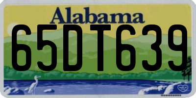 AL license plate 65DT639