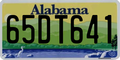 AL license plate 65DT641