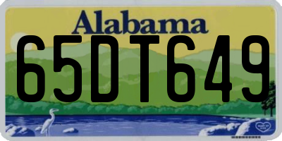 AL license plate 65DT649
