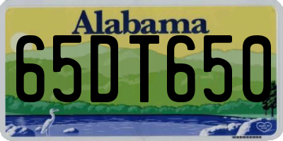 AL license plate 65DT650