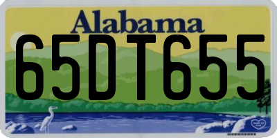 AL license plate 65DT655
