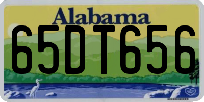 AL license plate 65DT656
