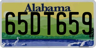 AL license plate 65DT659