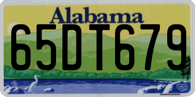 AL license plate 65DT679