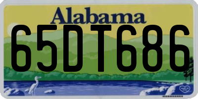 AL license plate 65DT686