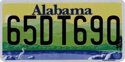 AL license plate 65DT690