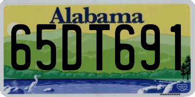 AL license plate 65DT691