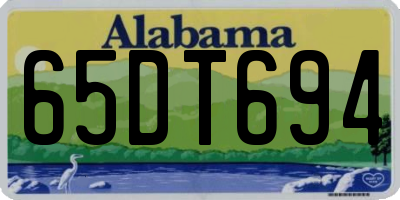 AL license plate 65DT694