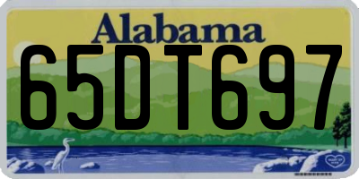 AL license plate 65DT697