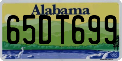 AL license plate 65DT699