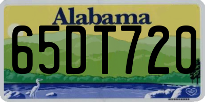 AL license plate 65DT720