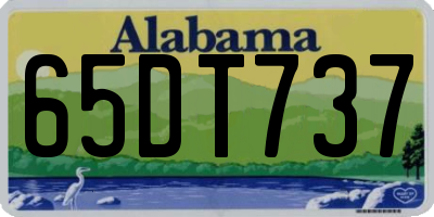 AL license plate 65DT737