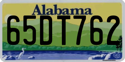 AL license plate 65DT762