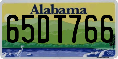 AL license plate 65DT766