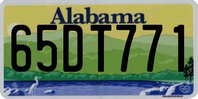 AL license plate 65DT771