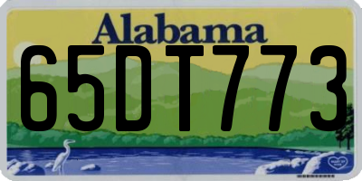 AL license plate 65DT773