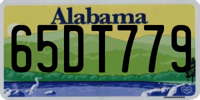 AL license plate 65DT779