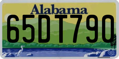 AL license plate 65DT790