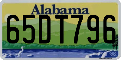 AL license plate 65DT796