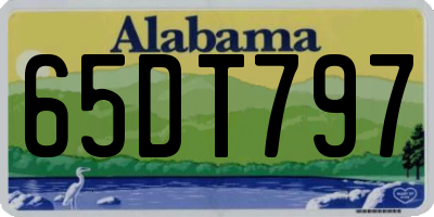 AL license plate 65DT797