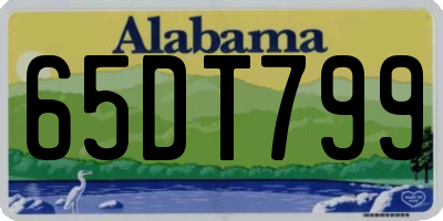AL license plate 65DT799