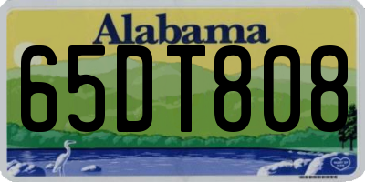 AL license plate 65DT808