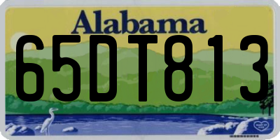 AL license plate 65DT813