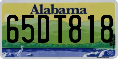 AL license plate 65DT818