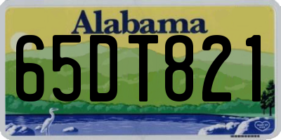 AL license plate 65DT821