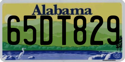 AL license plate 65DT829