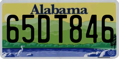 AL license plate 65DT846