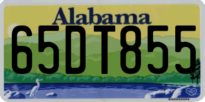 AL license plate 65DT855