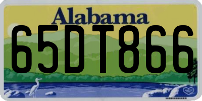 AL license plate 65DT866