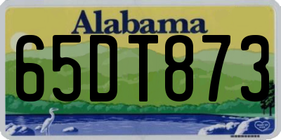 AL license plate 65DT873